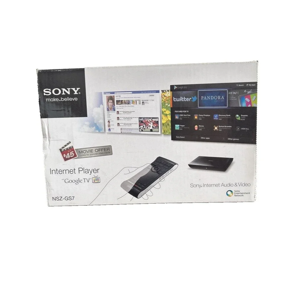 Sony NSZ-GS7 Internet Player Google TV Box With QWERTY Remote NEW Open Box